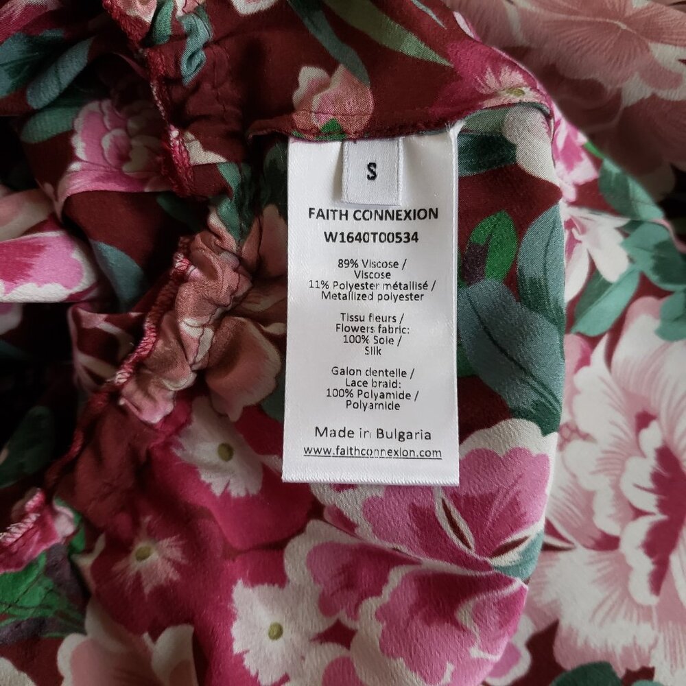 BNWT Faith Connection Burgundy One Shoulder Dress - Picture 9 of 9